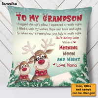 Personalized To My Grandson Pillow 28551 thumb 1