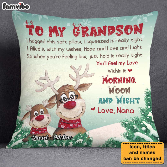 Personalized To My Grandson Pillow 28551 1