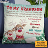 Personalized To My Grandson Pillow 28551 1