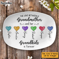 Personalized Gift For Grandma Love Between Grandmother And Grandkids Plate 28552 thumb 1