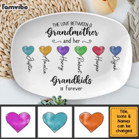 Personalized Gift For Grandma Love Between Grandmother And Grandkids Plate 28552 thumb 1