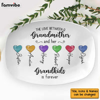 Personalized Gift For Grandma Love Between Grandmother And Grandkids Plate 28552 thumb 1