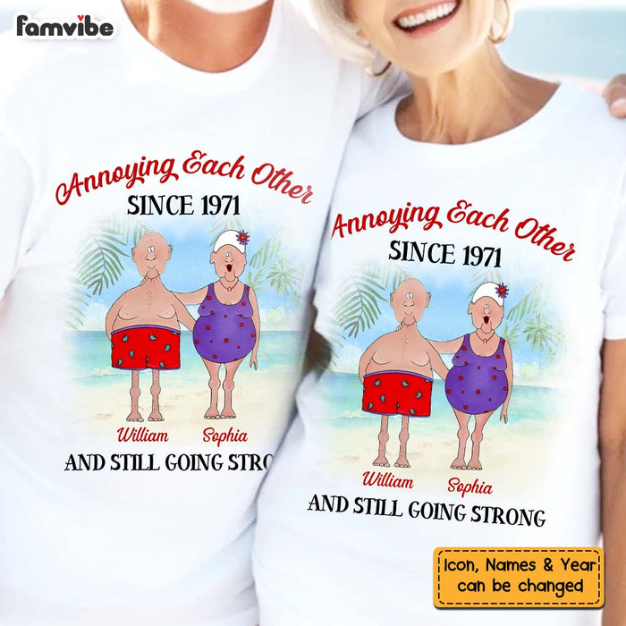 Personalized Gift For Old Couple Annoying Each Other Couple T Shirt 28556 1