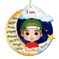 Personalized Gift For Grandson I Am Kind Moon Ornament 28558 thumb 1