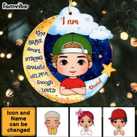 Personalized Gift For Grandson I Am Kind Moon Ornament 28558 thumb 1