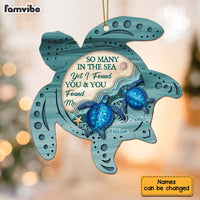 Personalized So Many In The Sea Yet I Found You And You Found Me Couple Ornament 28559 thumb 1