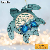 Personalized So Many In The Sea Yet I Found You And You Found Me Couple Ornament 28559 thumb 1
