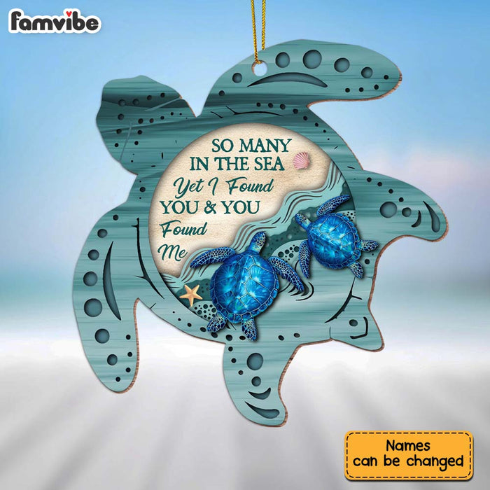 Personalized So Many In The Sea Yet I Found You And You Found Me Couple Ornament 28559 1