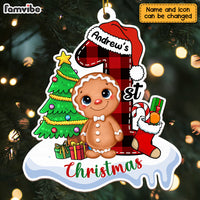Personalized Christmas Gift For Newborn Baby Cute Gingerbread Men Ornament 28562 thumb 1