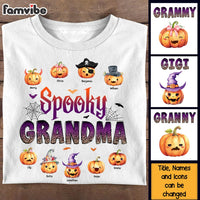 Personalized Halloween Gift Spooky Grandma Pumpkin Shirt - Hoodie - Sweatshirt 28563 thumb 1