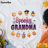 Personalized Halloween Gift Spooky Grandma Pumpkin Shirt - Hoodie - Sweatshirt 28563 thumb 1