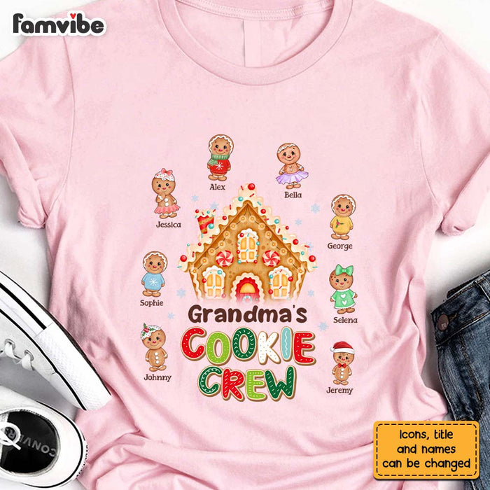 Personalized Christmas Gift For Grandma Gingerbread Cookie Crew Shirt - Hoodie - Sweatshirt 28565 1