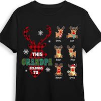 Personalized Christmas Gift For Grandpa Reindeer Belongs To Shirt - Hoodie - Sweatshirt 28567 thumb 1