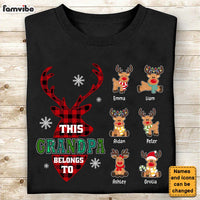 Personalized Christmas Gift For Grandpa Reindeer Belongs To Shirt - Hoodie - Sweatshirt 28567 thumb 1