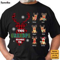 Personalized Christmas Gift For Grandpa Reindeer Belongs To Shirt - Hoodie - Sweatshirt 28567 thumb 1