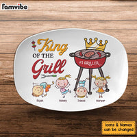 Personalized Grandpa Grillfather Grill Master Plate 28573 thumb 1