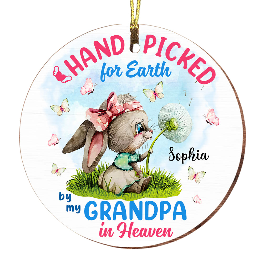 Personalized Baby Gift Hand Picked For Earth Circle Ornament 28578 Primary Mockup