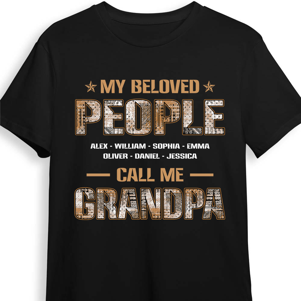 Personalized My Beloved People Call Me Papa Shirt Hoodie Sweatshirt 28580 Primary Mockup