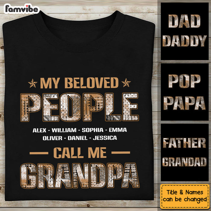 Personalized My Beloved People Call Me Papa Shirt - Hoodie - Sweatshirt 28580 1
