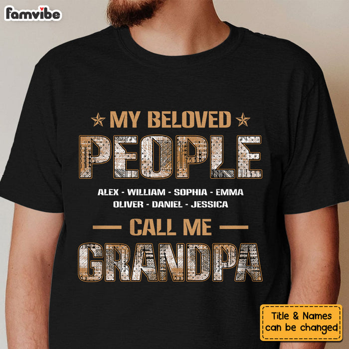 Personalized My Beloved People Call Me Papa Shirt - Hoodie - Sweatshirt 28580 1