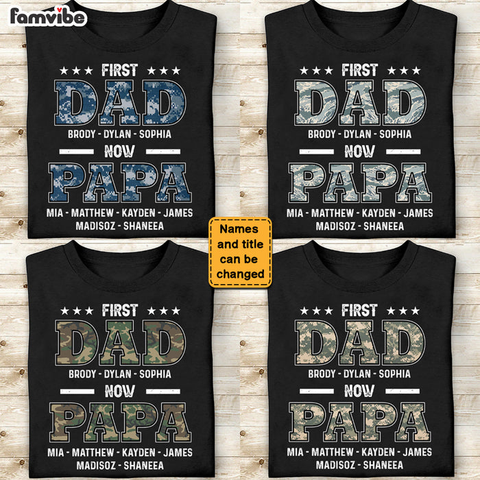 Personalized First Dad Now Papa Shirt - Hoodie - Sweatshirt 28583 1