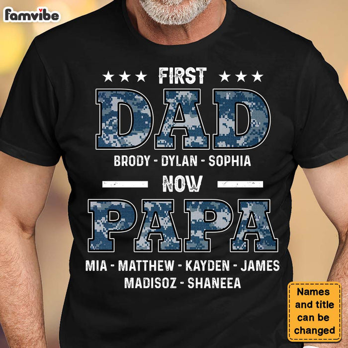 Grandpa Shirt Great Dads Get Promoted to Grandpa Original Design Custom Tshirt