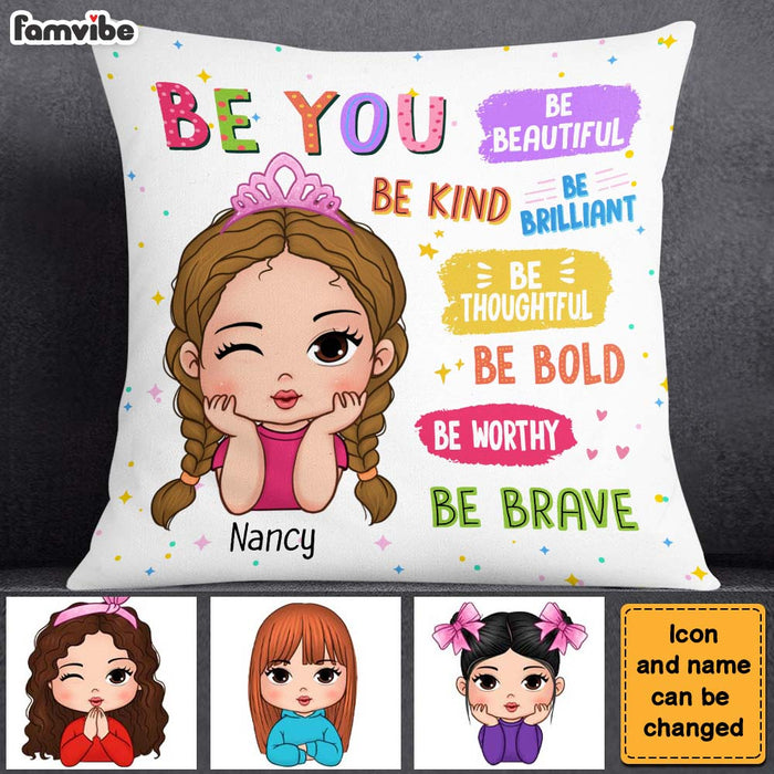 Personalized Gift For Granddaughter Be You Affirmations Pillow 28584 1