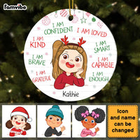 Personalized Gift For Granddaughter I Am Kind Circle Ornament 28586 thumb 1