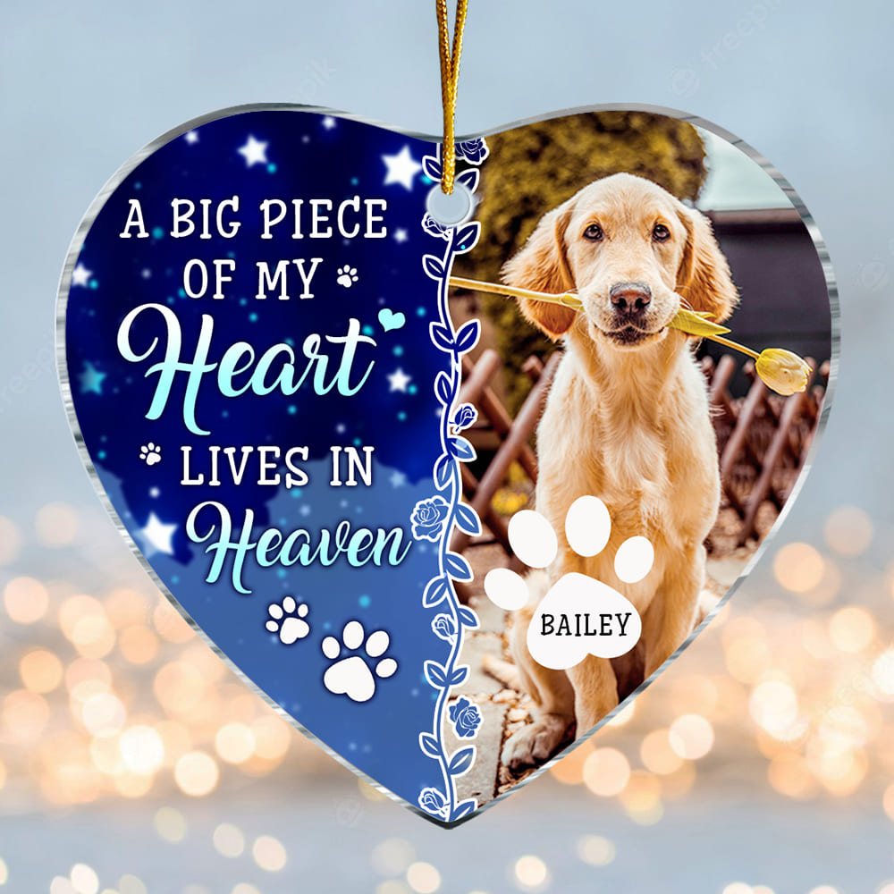 Personalized Memorial Gift For Pet Lovers Heart Ornament 28587 Primary Mockup