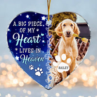 Personalized Memorial Gift For Pet Lovers Heart Ornament 28587 thumb 1