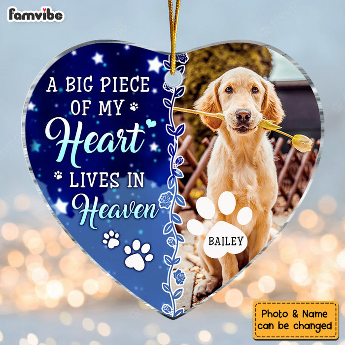 Personalized Memorial Gift For Pet Lovers Heart Ornament 28587 1