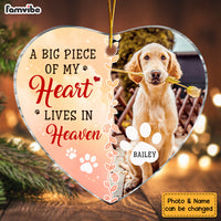 Personalized Memorial Gift For Pet Lovers Heart Ornament 28587 thumb 1