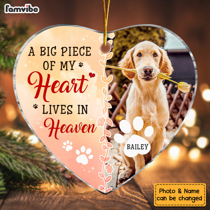 Personalized Memorial Gift For Pet Lovers Heart Ornament 28587 1