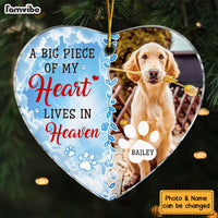 Personalized Memorial Gift For Pet Lovers Heart Ornament 28587 thumb 1