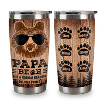 Personalized  Grandpa Bear Steel Tumbler 28589 thumb 1