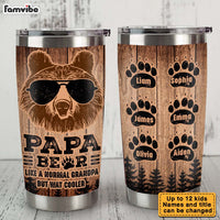 Personalized  Grandpa Bear Steel Tumbler 28589 thumb 1