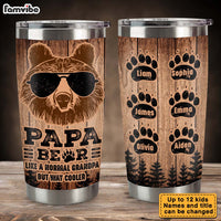 Personalized  Grandpa Bear Steel Tumbler 28589 thumb 1