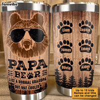 Personalized  Grandpa Bear Steel Tumbler 28589 thumb 1