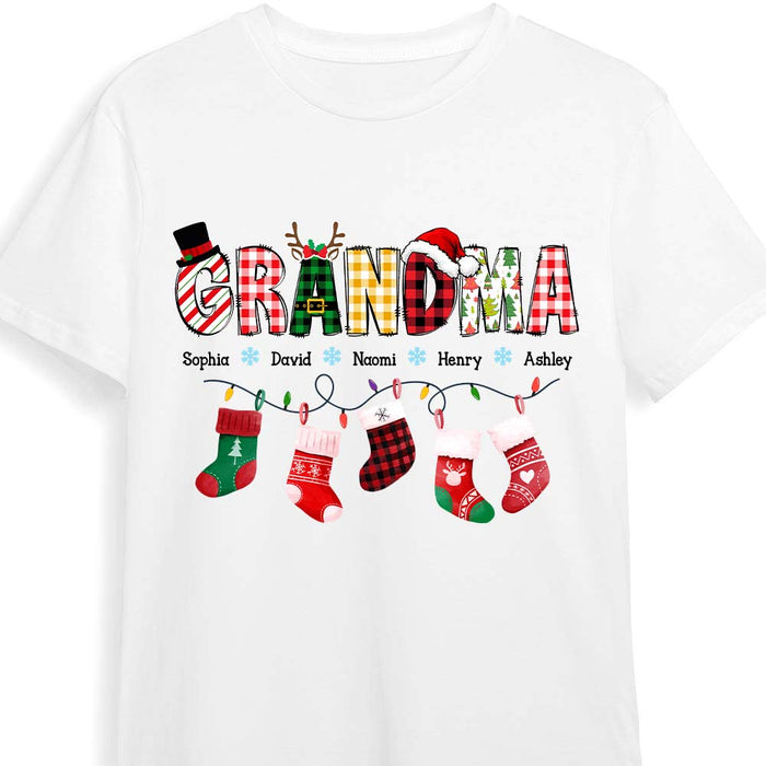 Personalized Gift For Grandma Christmas Socks Shirt - Hoodie - Sweatshirt 28590 1