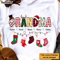 Personalized Gift For Grandma Christmas Socks Shirt - Hoodie - Sweatshirt 28590 thumb 1