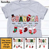 Personalized Gift For Grandma Christmas Socks Shirt - Hoodie - Sweatshirt 28590 thumb 1
