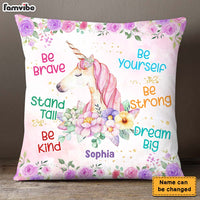Personalized Gift For Granddaughter Unicorn Affirmations Pillow 28591 thumb 1