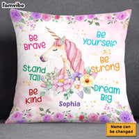 Personalized Gift For Granddaughter Unicorn Affirmations Pillow 28591 thumb 1