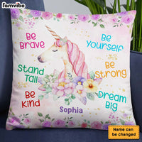 Personalized Gift For Granddaughter Unicorn Affirmations Pillow 28591 thumb 1