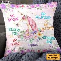 Personalized Gift For Granddaughter Unicorn Affirmations Pillow 28591 thumb 1