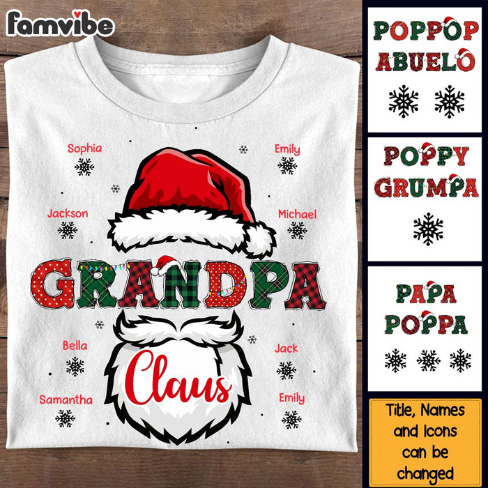 Personalized Grandpa Claus Shirt - Hoodie - Sweatshirt 28592 1