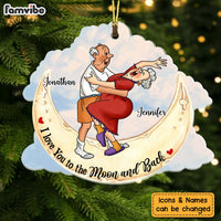 Personalized I Love You To The Moon And Back Couple Ornament 28600 thumb 1