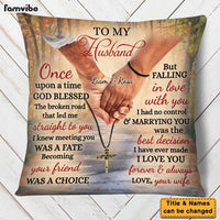 Personalized Anniversary Gift For Couple Husband Wife Pillow 28601 thumb 1