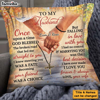 Personalized Anniversary Gift For Couple Husband Wife Pillow 28601 thumb 1