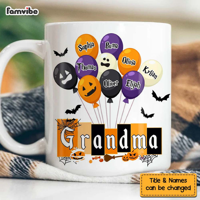 Personalized Halloween Grandma Balloon Mug 28602 1